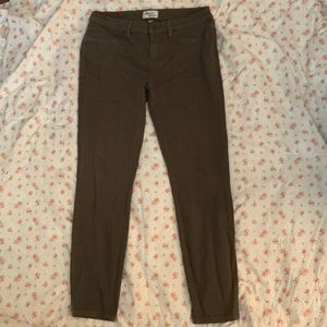 Brown lakeview denim skinny/straight fit jeans